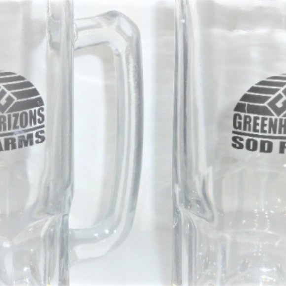 8" BEER MUGS by Greenhorizons Farms  THICK & HEAVY Mugs Drinking Glass Draft - Picture 3 of 5